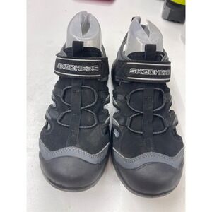 Skechers Black Charcoal Fisherman Sandals Closed Toe Hiking Shoes 406511L 5
